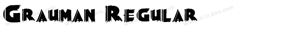 Grauman Regular字体转换